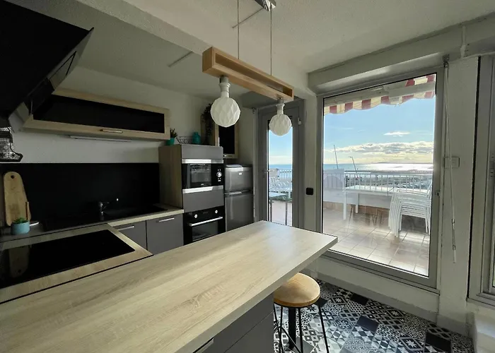公寓 Superbe T3 Avec Terrasse Vue Mer, Parking - Fr-1-338-506