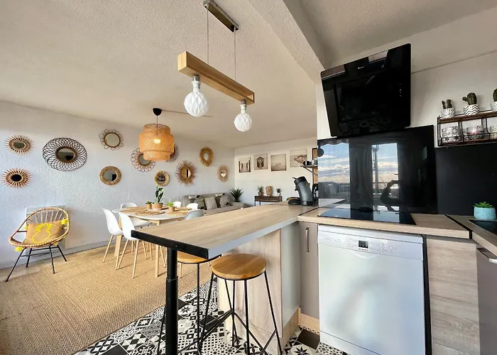 Superbe T3 Avec Terrasse Vue Mer, Parking - Fr-1-338-506 塞特港